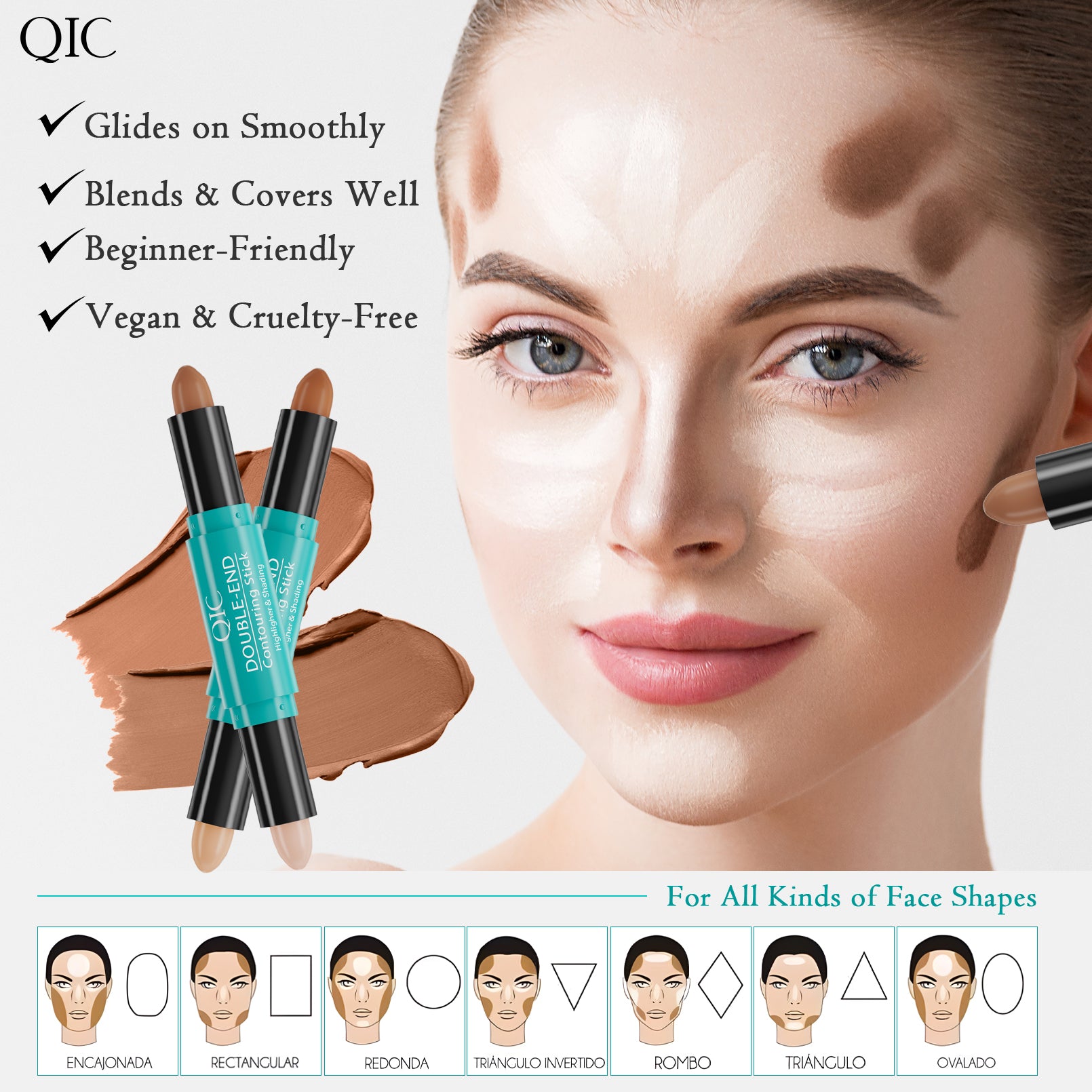 KARDASHIAN CONTOUR HACK IN A STICK 💎 | DUAL-ENDED MAGIC WAND: CHISEL JAWLINE 🔪 + ERASE PORES LIKE FACETUNE ✨ | 5-SEC V-FACE GLOW UP 🔥 #NoFilterNeeded KARDASHIAN CONTOUR HACK IN A STICK 💎 | DUAL-ENDED MAGIC WAND: CHISEL JAWLINE 🔪 + ERASE PORES LIKE FACETUNE ✨ | 5-SEC V-FACE GLOW UP 🔥 #NoFilterNeeded